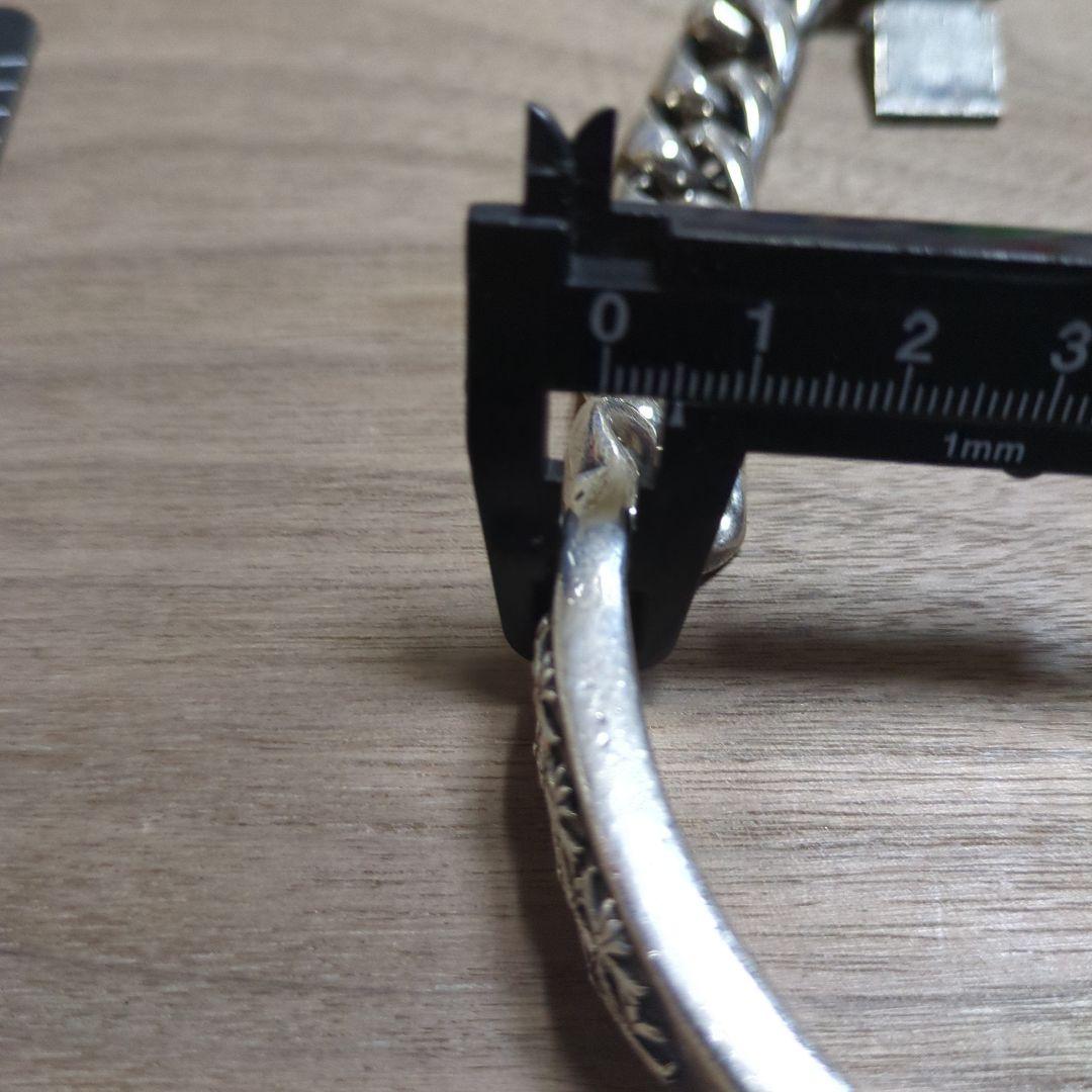 重量級 シルバーブレスレット