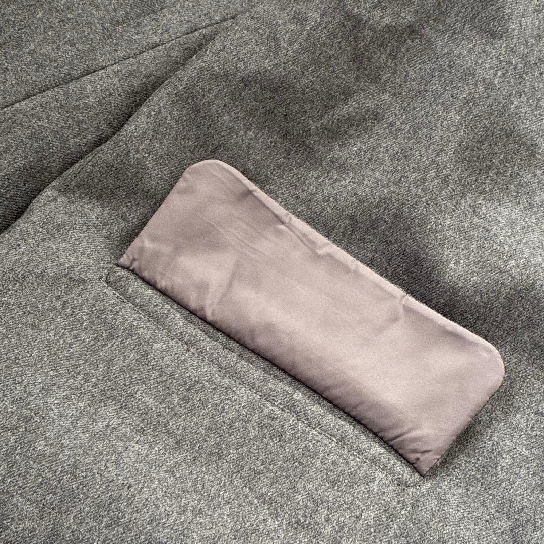 セオリーリュクス チェスターコート ロング 表毛98% /裏ダウン90% L