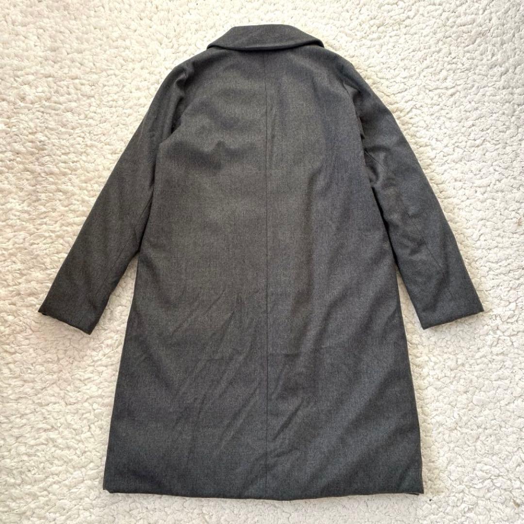 セオリーリュクス チェスターコート ロング 表毛98% /裏ダウン90% L