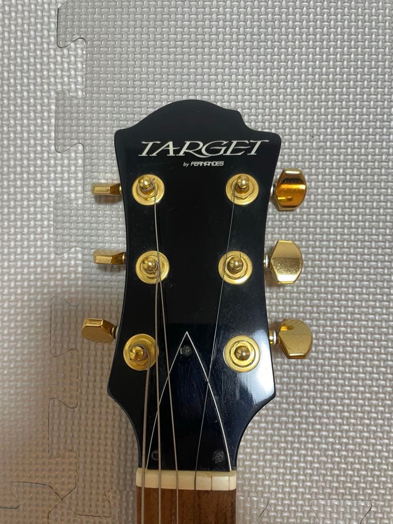 TARGET ギター レッド/オレンジグラデーション　hide モッキンバード