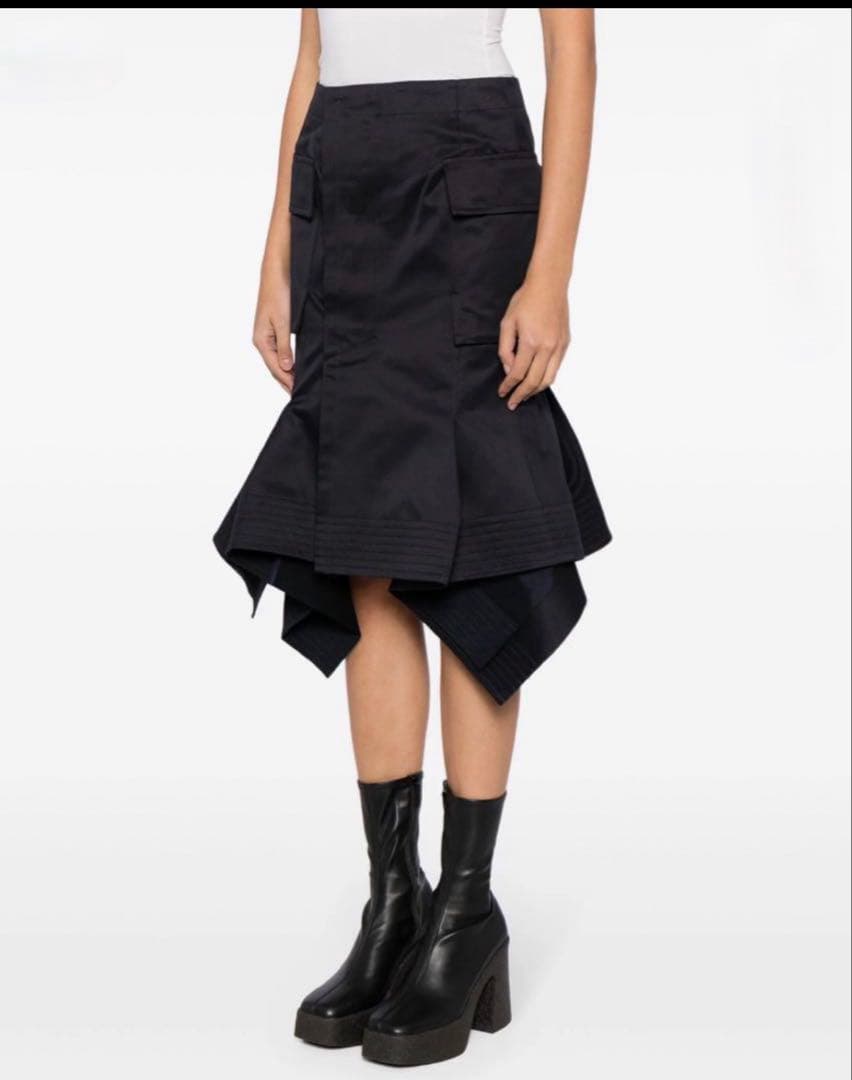 最終お値下げ‼️Sacai 24SSフリルスカート