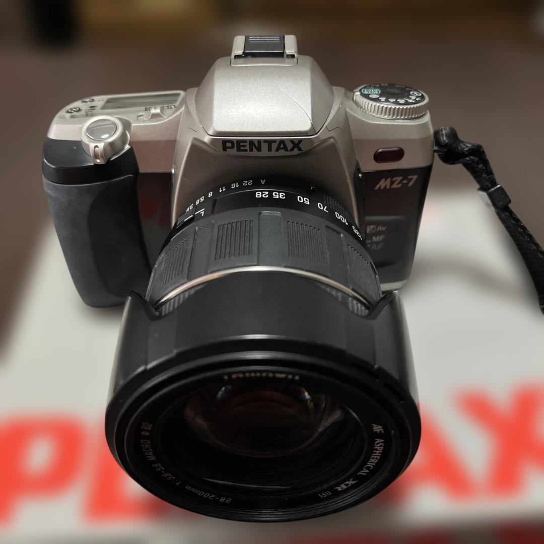 一眼レフカメラPENTAX MZ-7 TAMRONレンズ 28-200mm