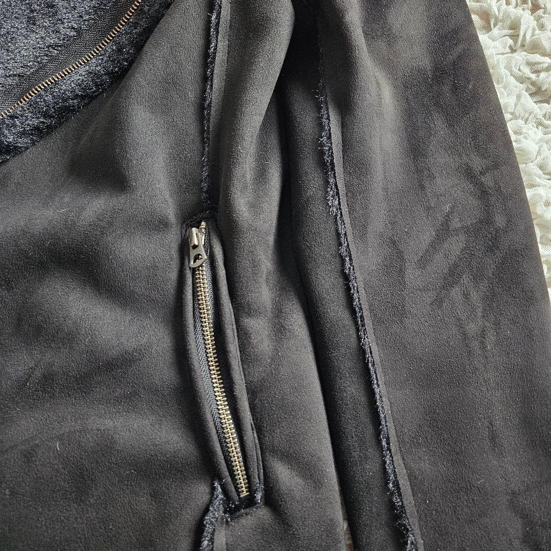 CIVARIZE シヴァーライズ フェイクムートンコート 黒 44