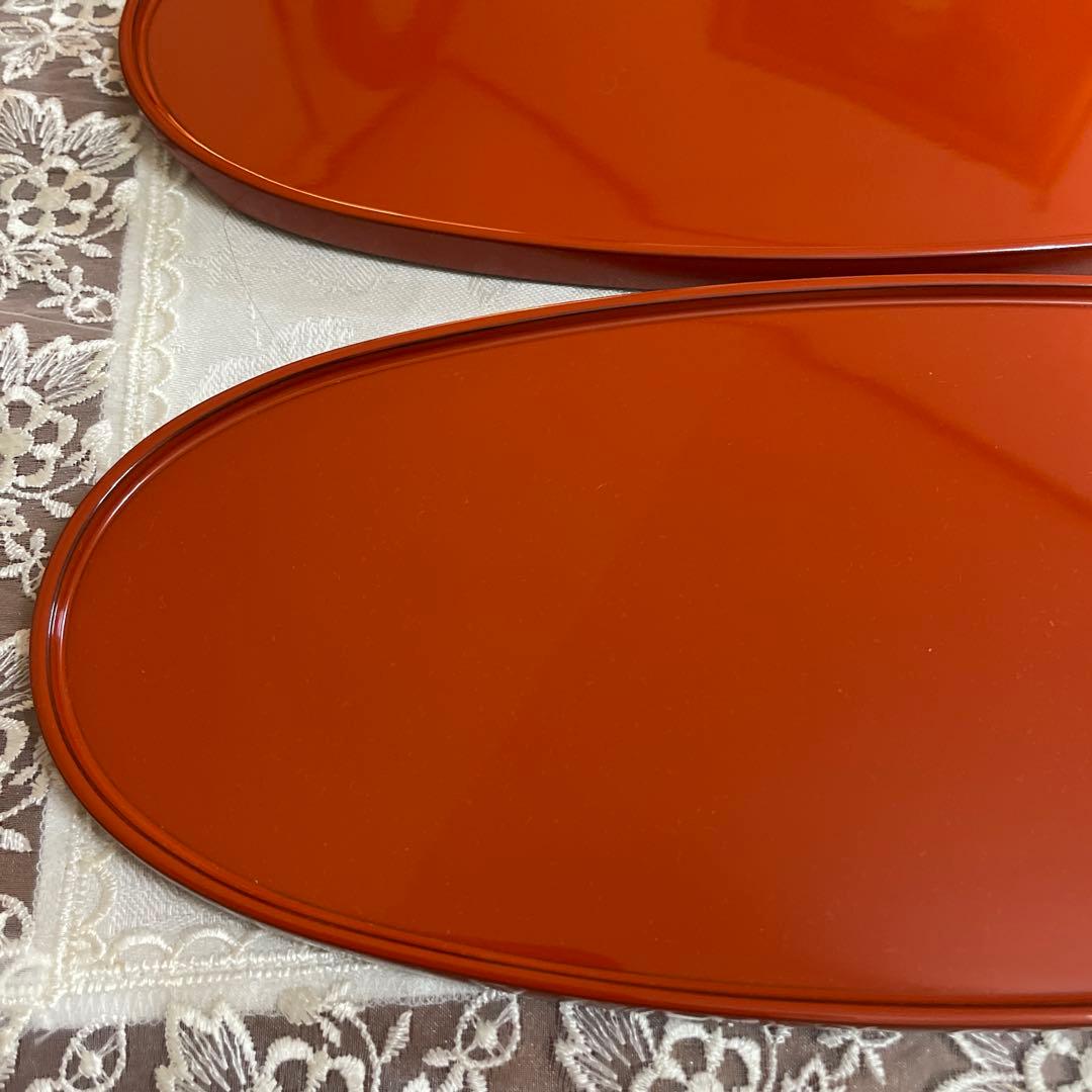 輪島塗　慶塚　楕円　お盆　 5枚セット　前菜盆　オーバル　未使用