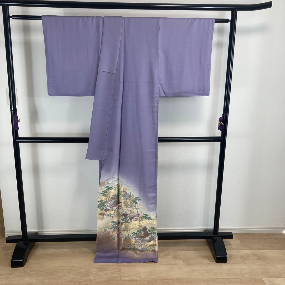 ZF-1302 色留袖 金通し トールサイズ いにしえの都 逸品 高級 正絹