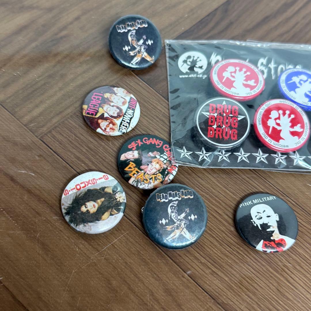 ミニ 缶バッジ ロック パンク 洋楽 海外 ピン まとめ 80年代 ヴィンテージ