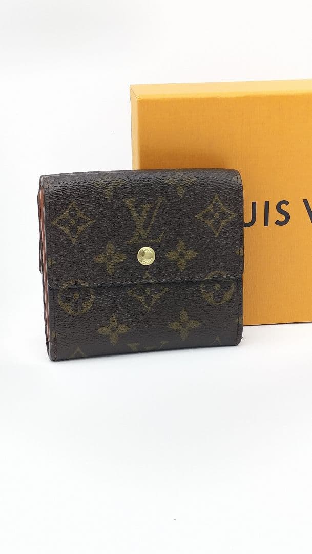 Louis Vuitton Wホック折財布 モノグラムブラウン