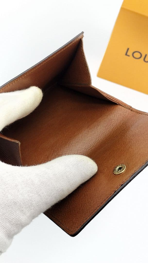 Louis Vuitton Wホック折財布 モノグラムブラウン