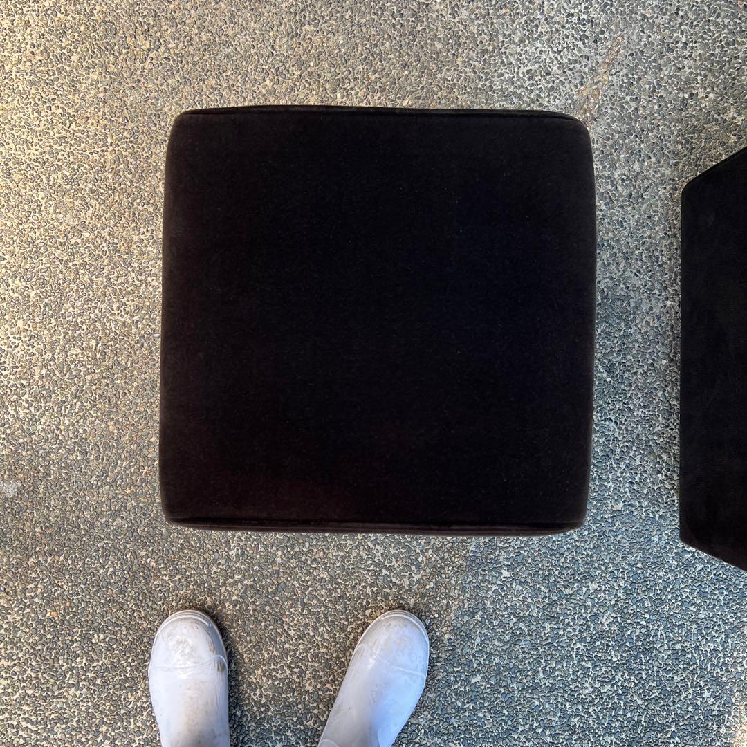 1人掛けソファー　オットマン付　クラブ風　ホテルラウンジ　昭和レトロ