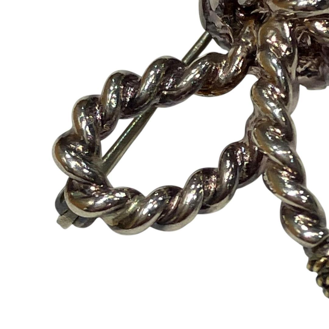 ティファニー　ブローチ リボン シルバー925 750 6ｇ