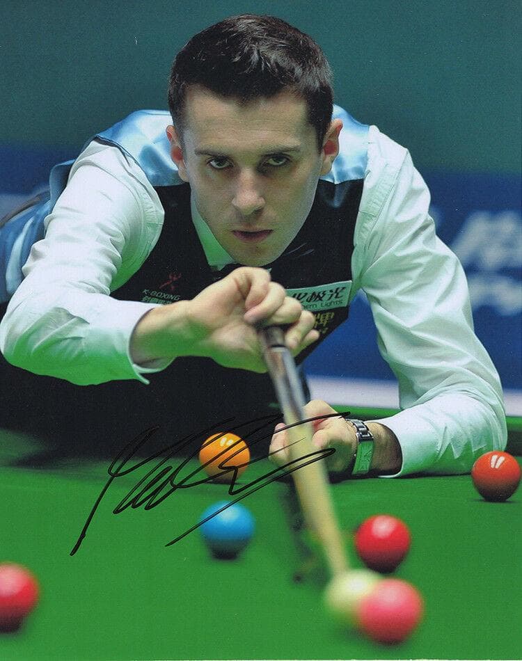 直筆サイン入り写真 マーク・セルビー スヌーカー選手/フレームなし/SA鑑定済