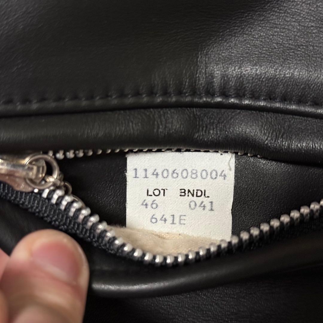 【美品】希少サイズ 3XL 米国製 Schott シングルライダース 641