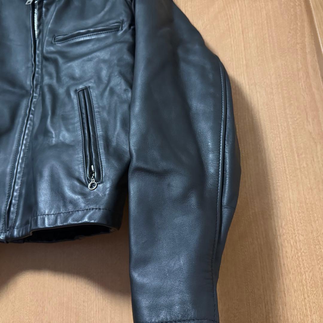 【美品】希少サイズ 3XL 米国製 Schott シングルライダース 641