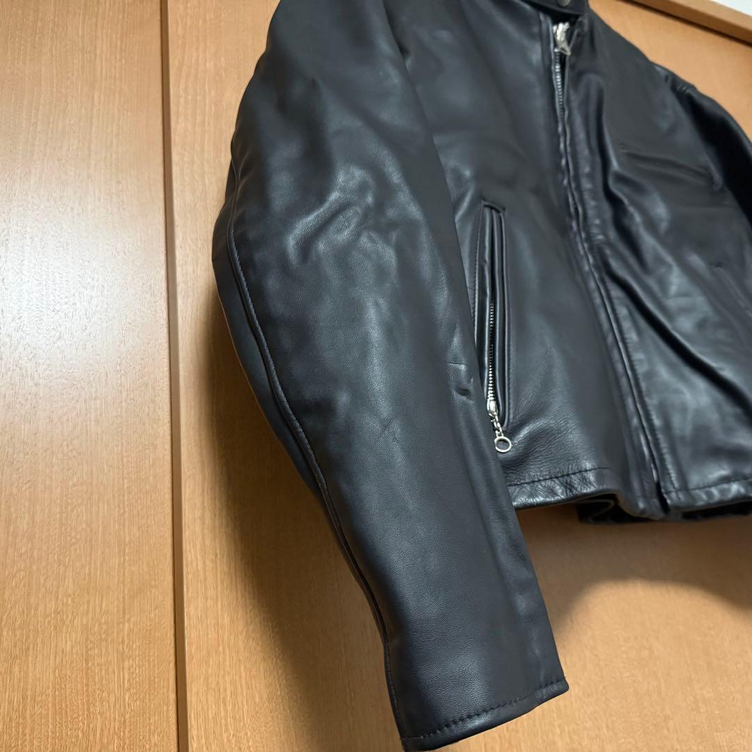【美品】希少サイズ 3XL 米国製 Schott シングルライダース 641