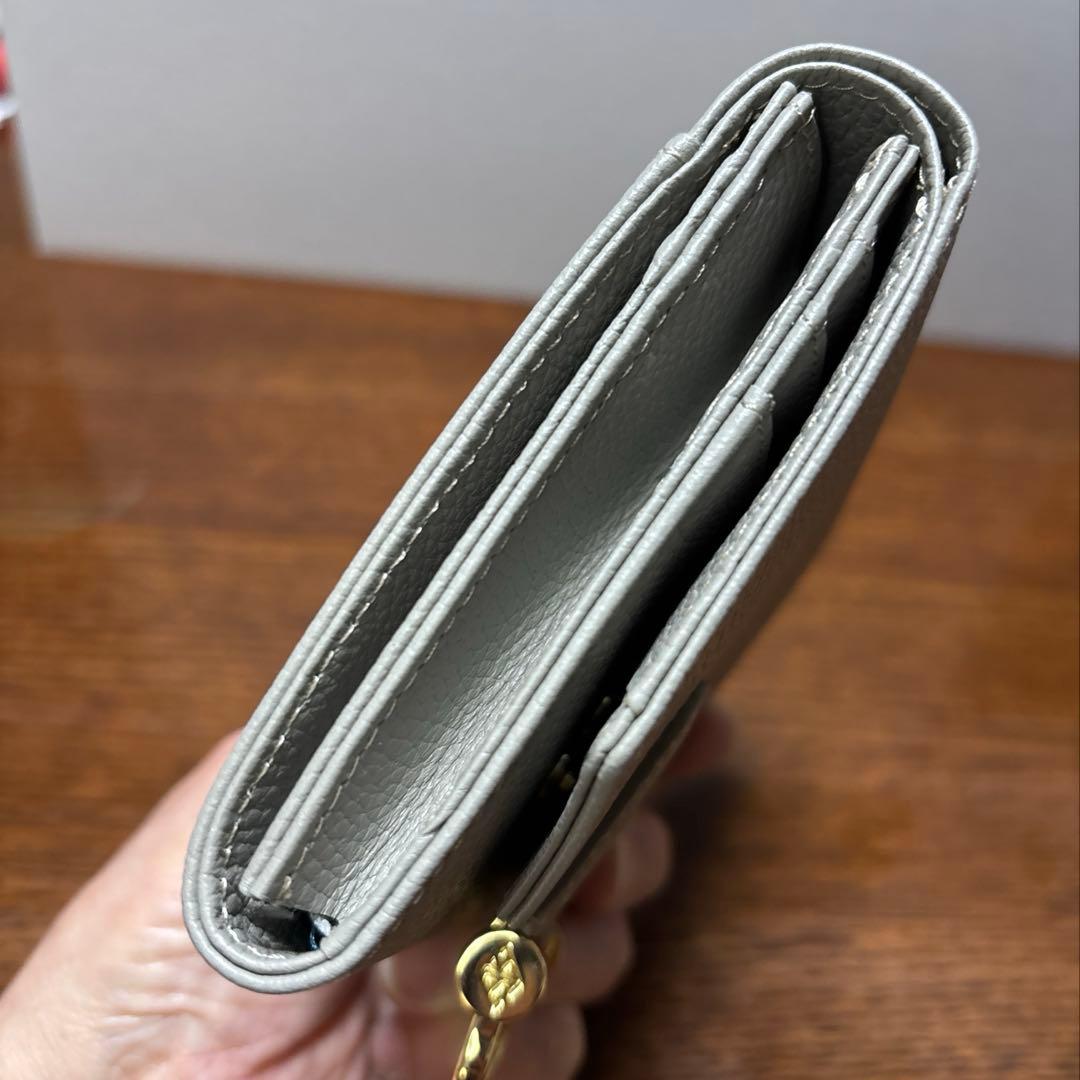 ATAO アタオ ロトロ 二つ折り財布 グレージュ