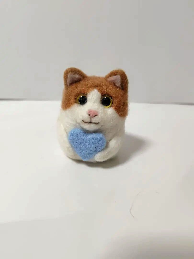 桜　羊毛フェルト　猫ちゃん