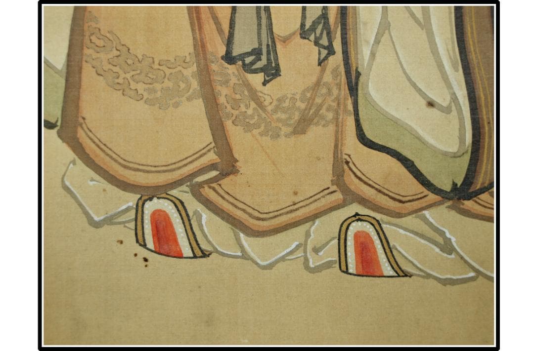 解体屋委託品　日本江戸時代肉筆掛け軸　05希少激安骨董品 X1046C15-1