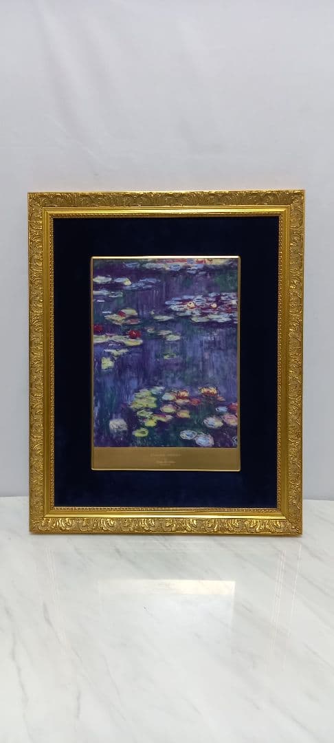 【新品&未使用】大倉陶園　陶板画　限定品　クロード・モネ作 アートウォール 睡蓮