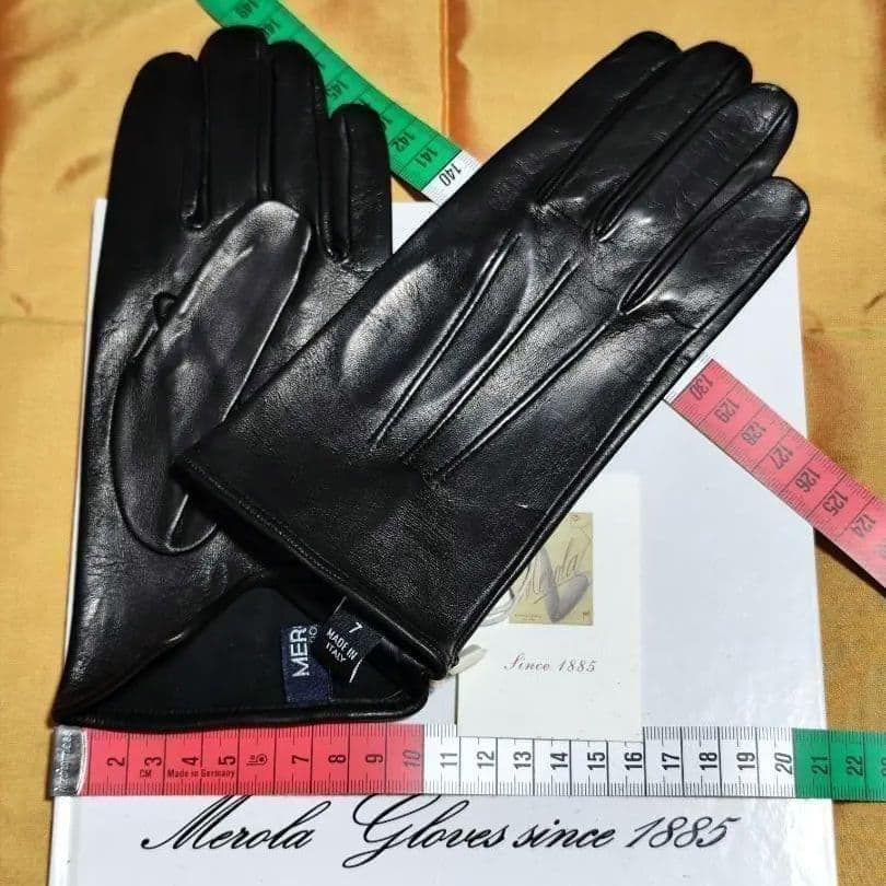 一部完売今季 メローラ ナッパ黒 ライニングなし グローブ 革手袋 MEROLA