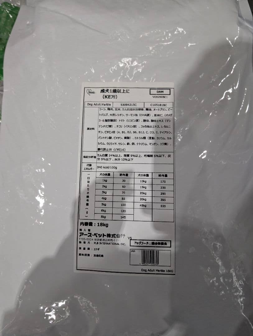 16日まで限定値下げブリーダーパック ファーストチョイスドライフード 18kg