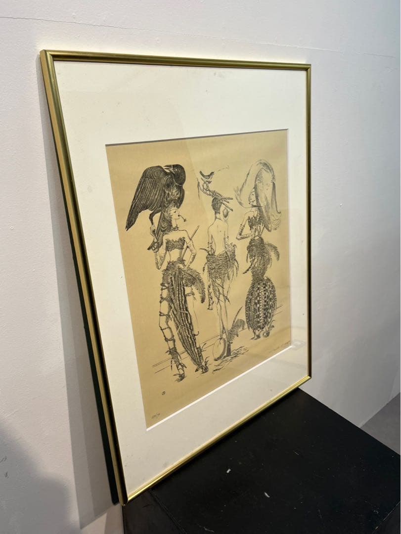 金子國義 リトグラフ 47/50 額装済 現代アート