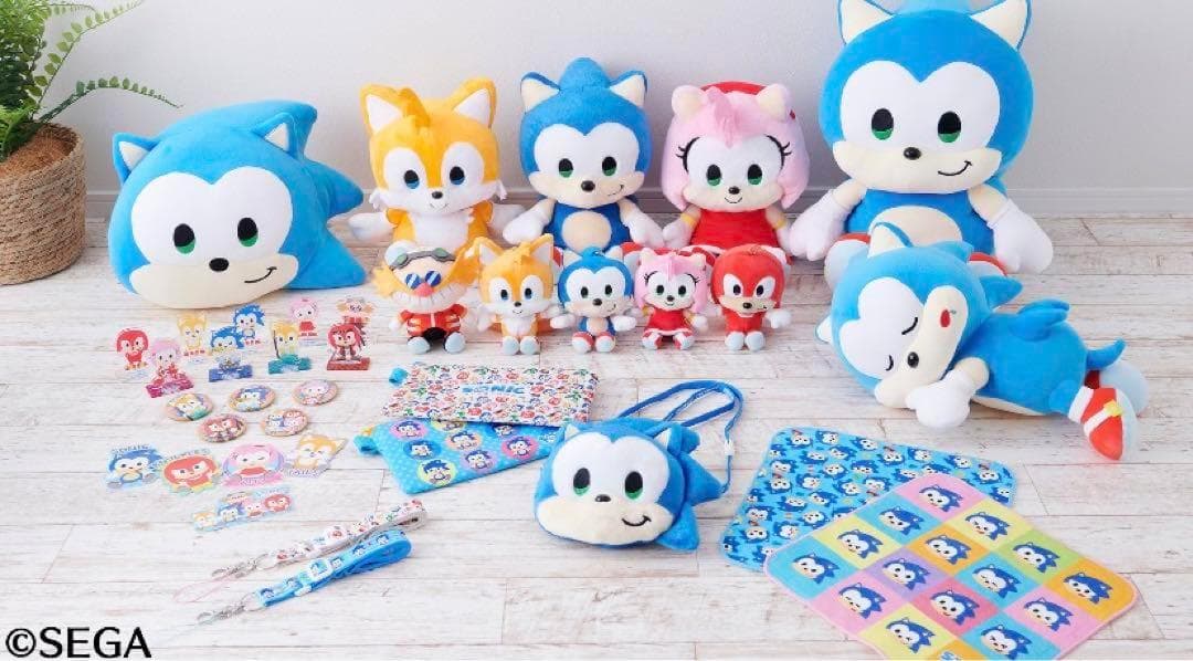 Mサイズ全4種セット☆SONIC＆FRIENDS ソニック＆フレンズ ぬいぐるみ