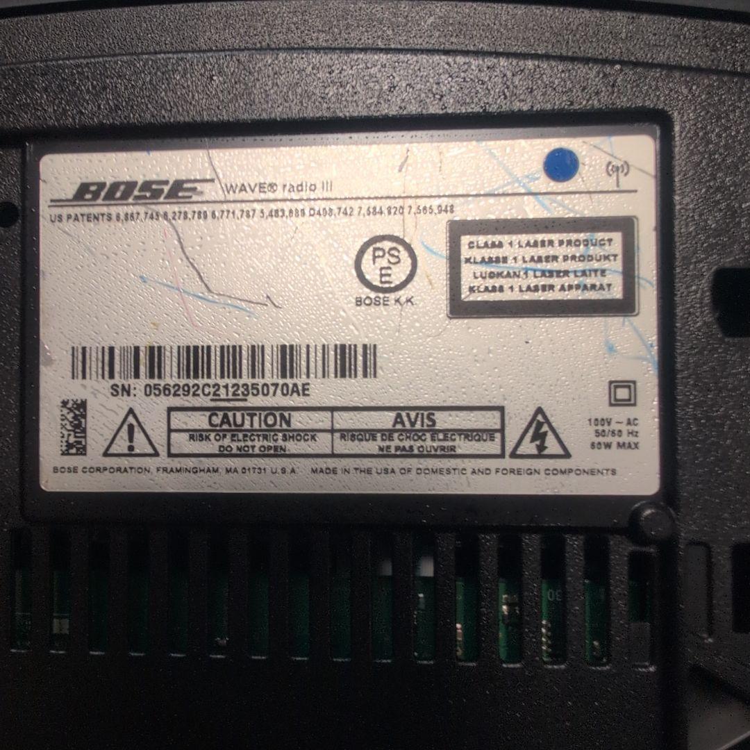 【リモコンBluetoothアダプター付】BOSE WAVE radio III