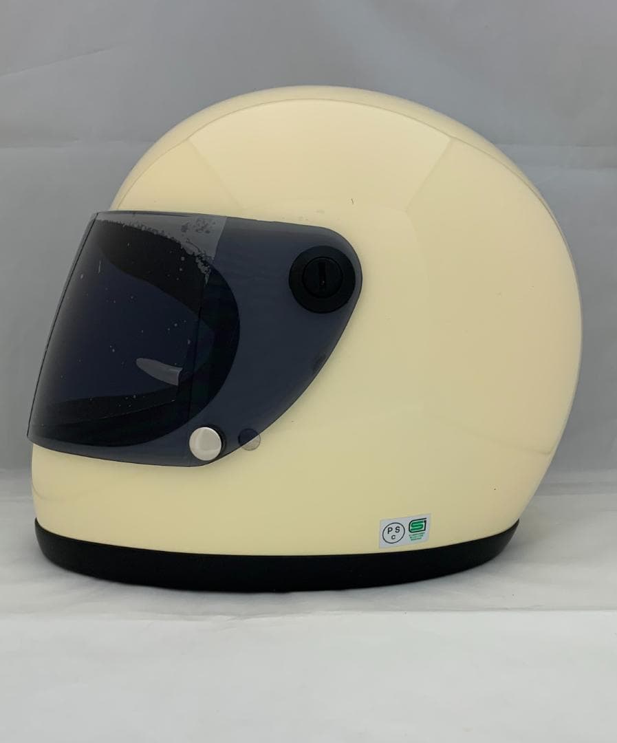 ビンテージフルフェイス　族ヘル　アイボリー　スモークシールドセット 新品 未使用