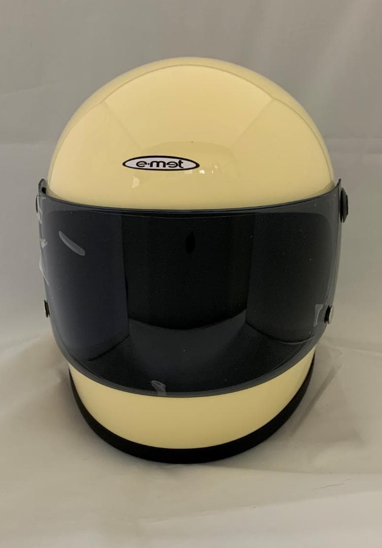 ビンテージフルフェイス　族ヘル　アイボリー　スモークシールドセット 新品 未使用