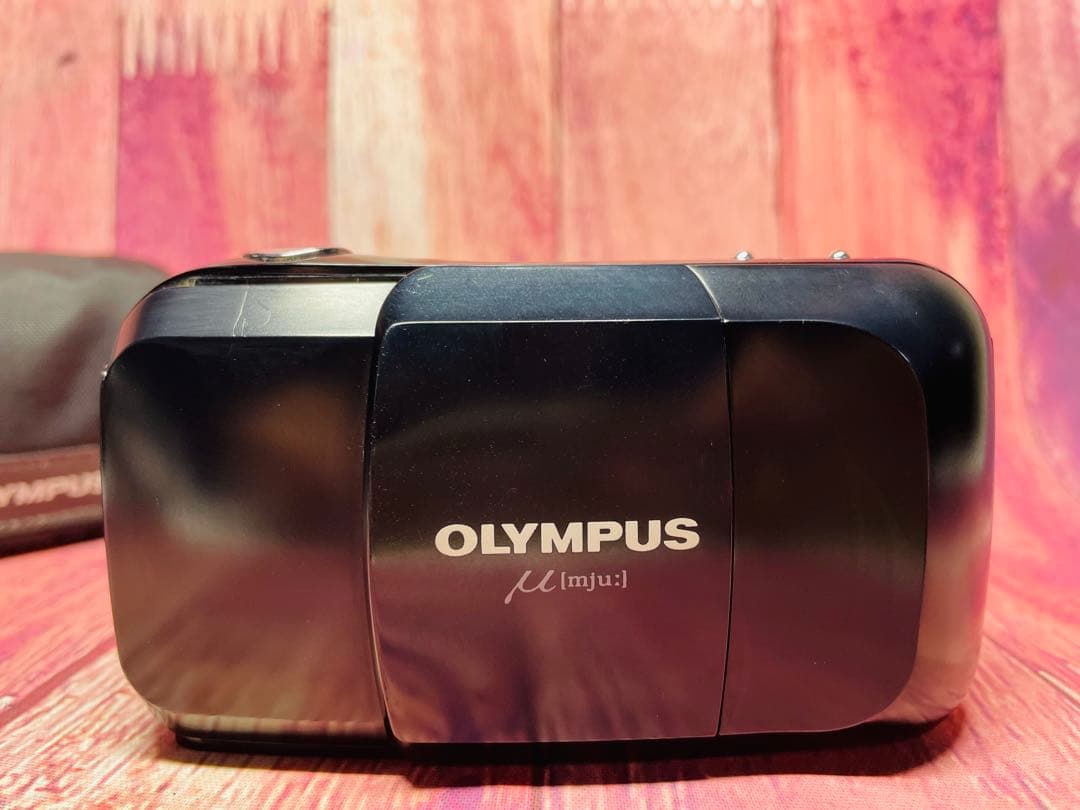 初代 OLYMPUS オリンパス μ mju ケース付き コンパクトフィルム