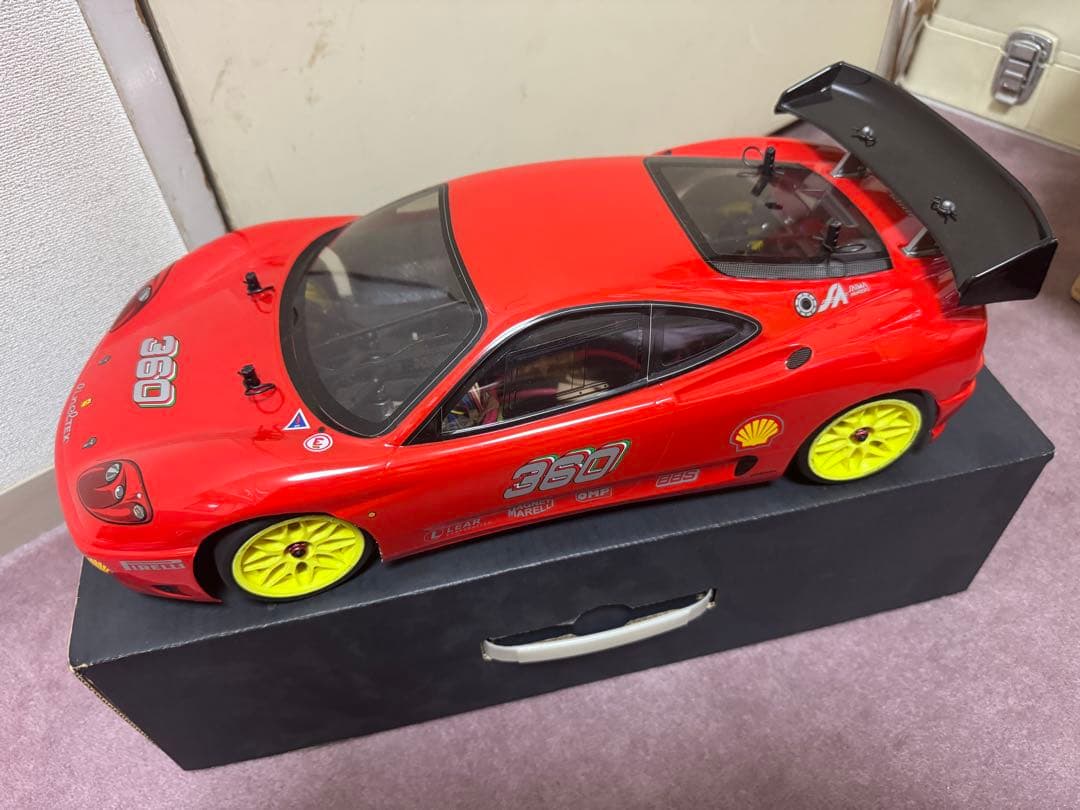 [組立塗装済未走行]タミヤ1/10RCボディ　フェラーリ360モデナ