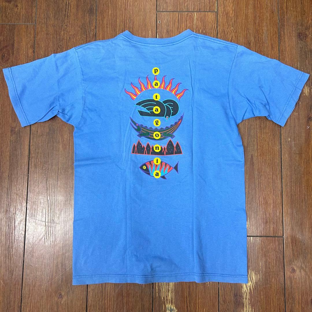 ウ*ン様 90s patagonia 雪なし 黒タグ Tシャツ USA製 M 生