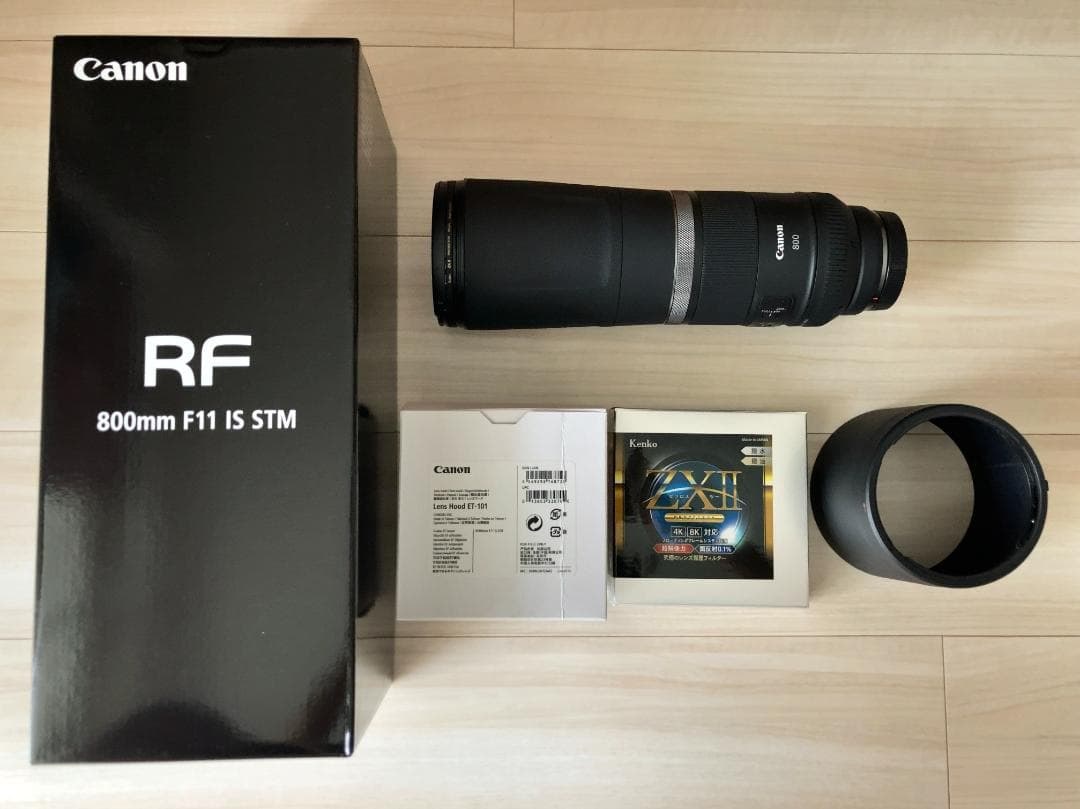 RF800mm F11 IS STM レンズカバー、レンズプロテクター付き