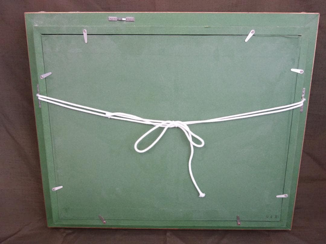 M▽斎藤光子 油彩 絵画 額縁 ORCHIDS 蘭 (37903)