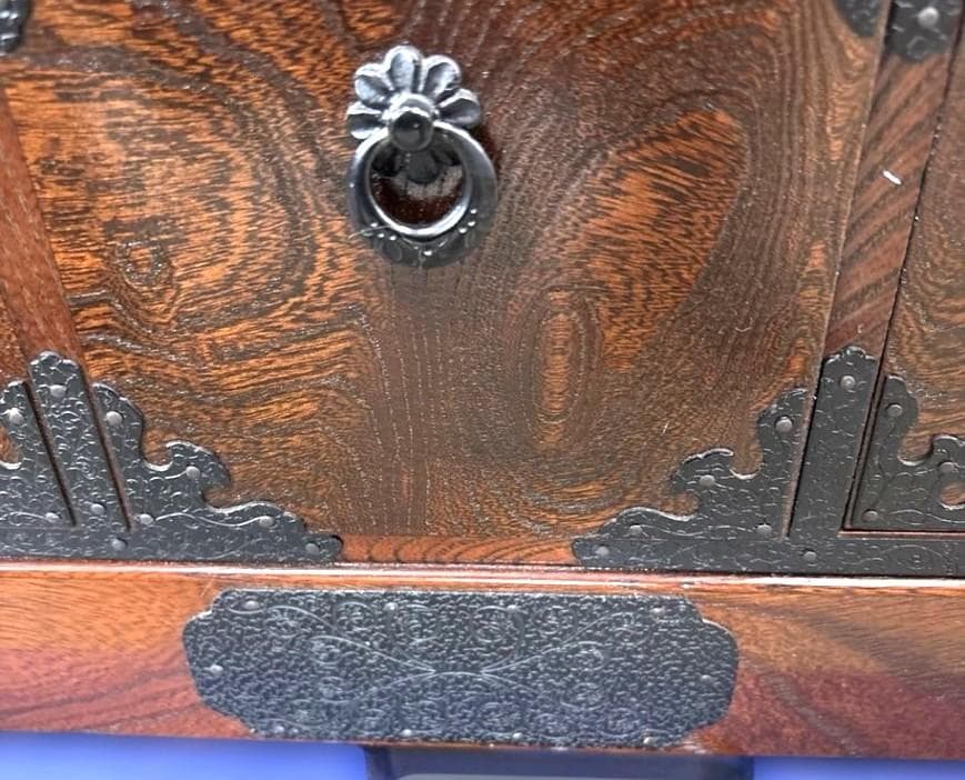 最終値下します。駿河民芸家具　欅材　小物引き出し　美品