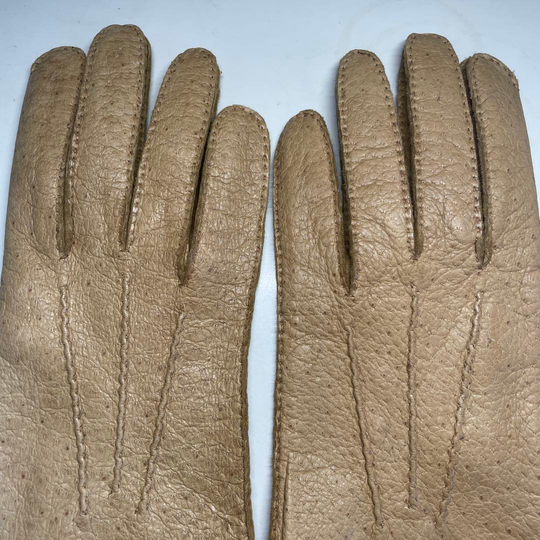 未使用　ペッカリー　１枚革　ドイツ製　サイズ9 ベージュ色 ライニング無