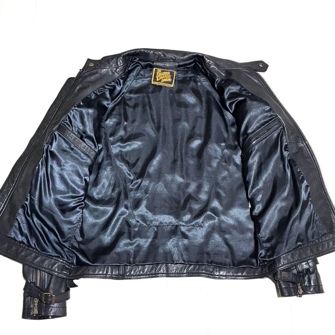 DEGNER 8SJ-1 レザージャケット シープレザー XL ブラック