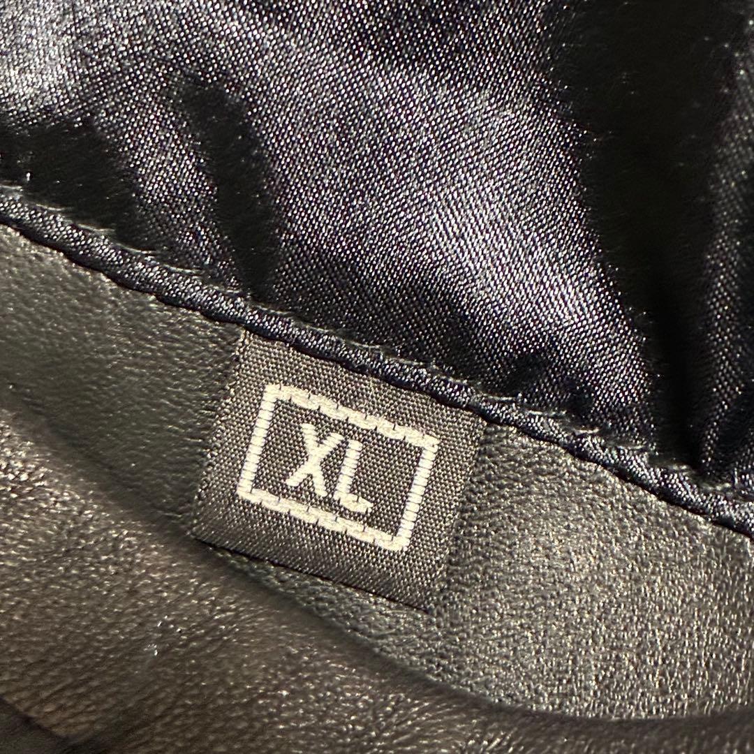 DEGNER 8SJ-1 レザージャケット シープレザー XL ブラック