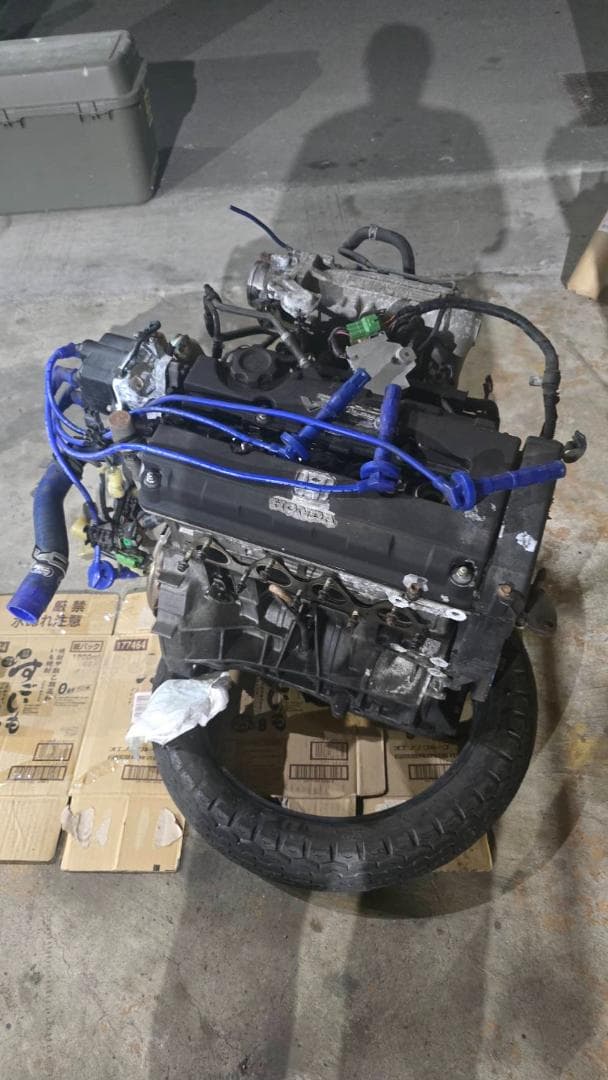 b16A sir ef8 エンジン 本体 クラッチ付き