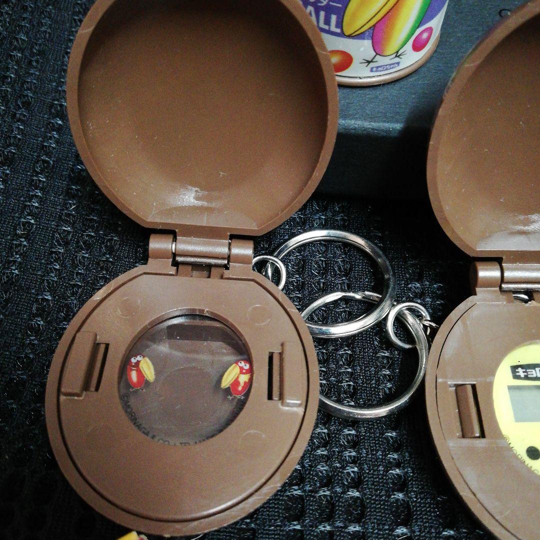 森永キョロちゃんチョコボールワクワクホルダーウォッチ写真キーホルダーレトロ