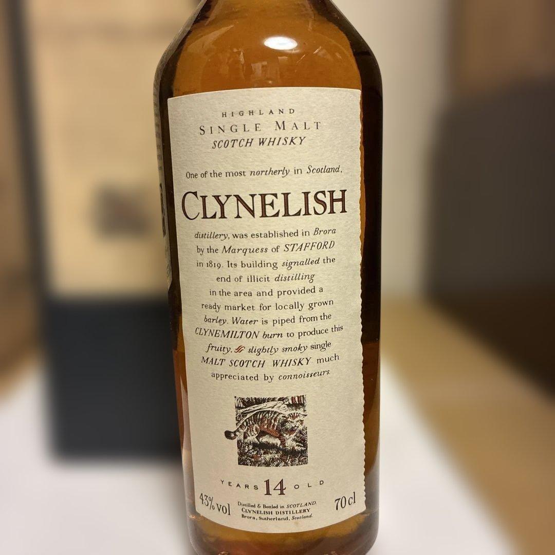 花と動物シリーズ　クライヌリッシュ14年　43% 700ml