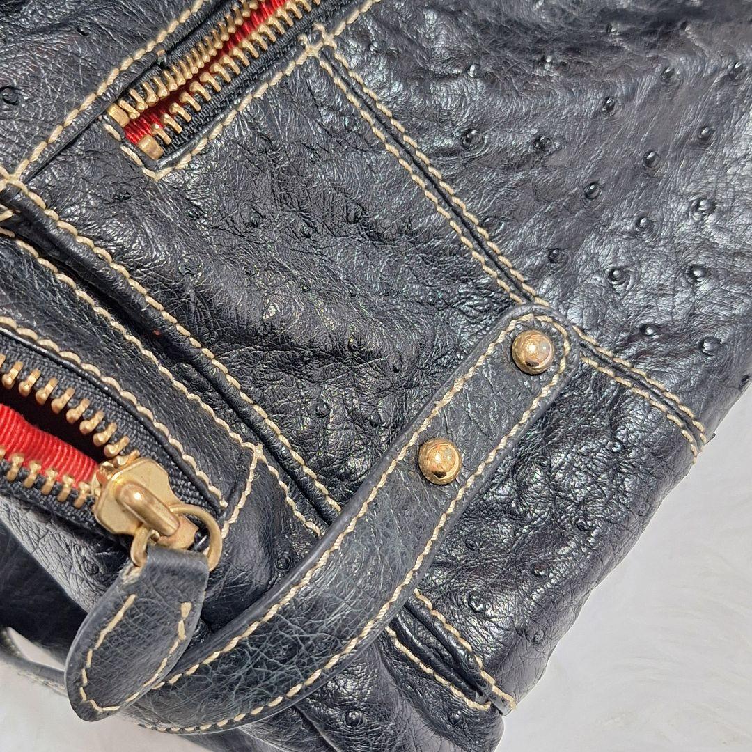 y2k grunge coquette 2way ショルダー バック ブラック