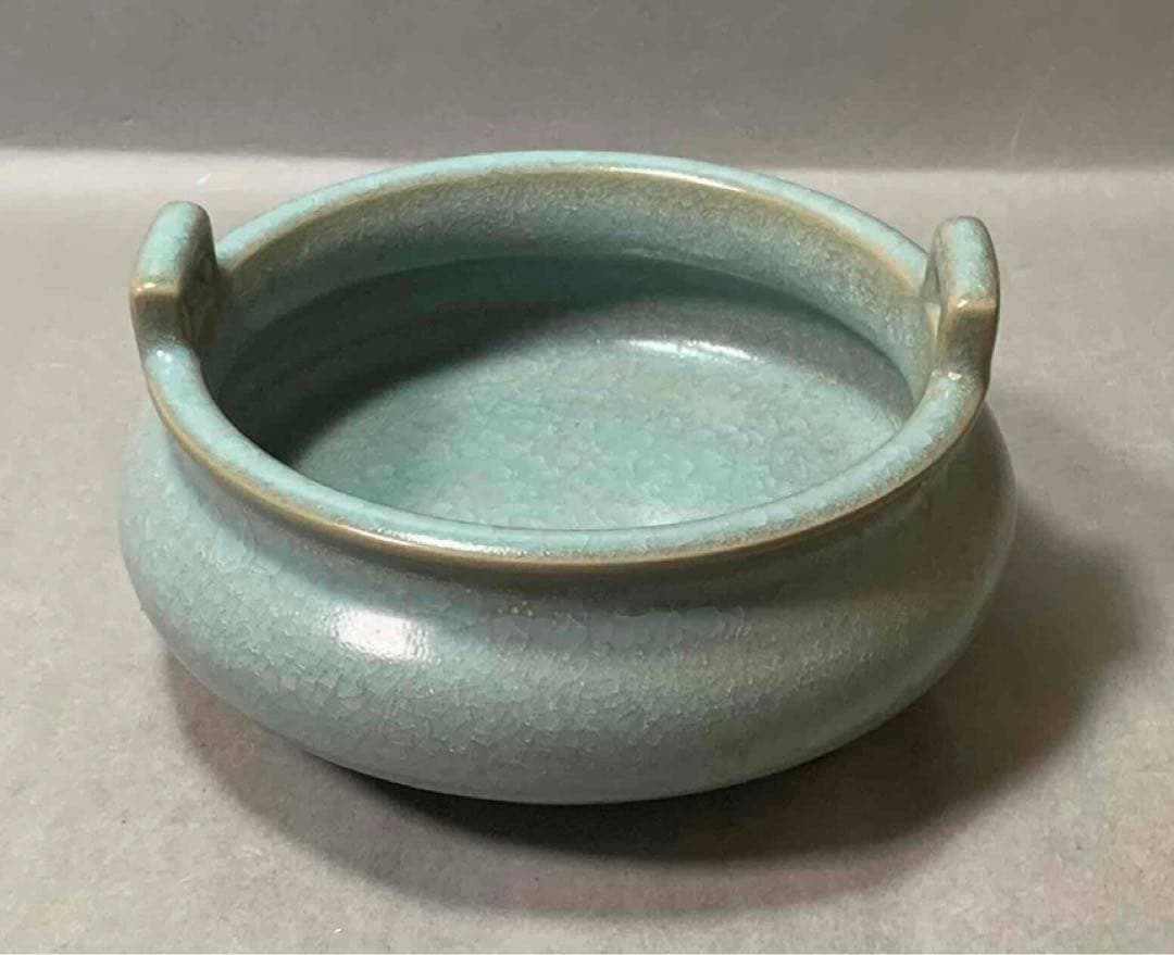 中国 耳付三つ足洗筆（鉢） u6230835