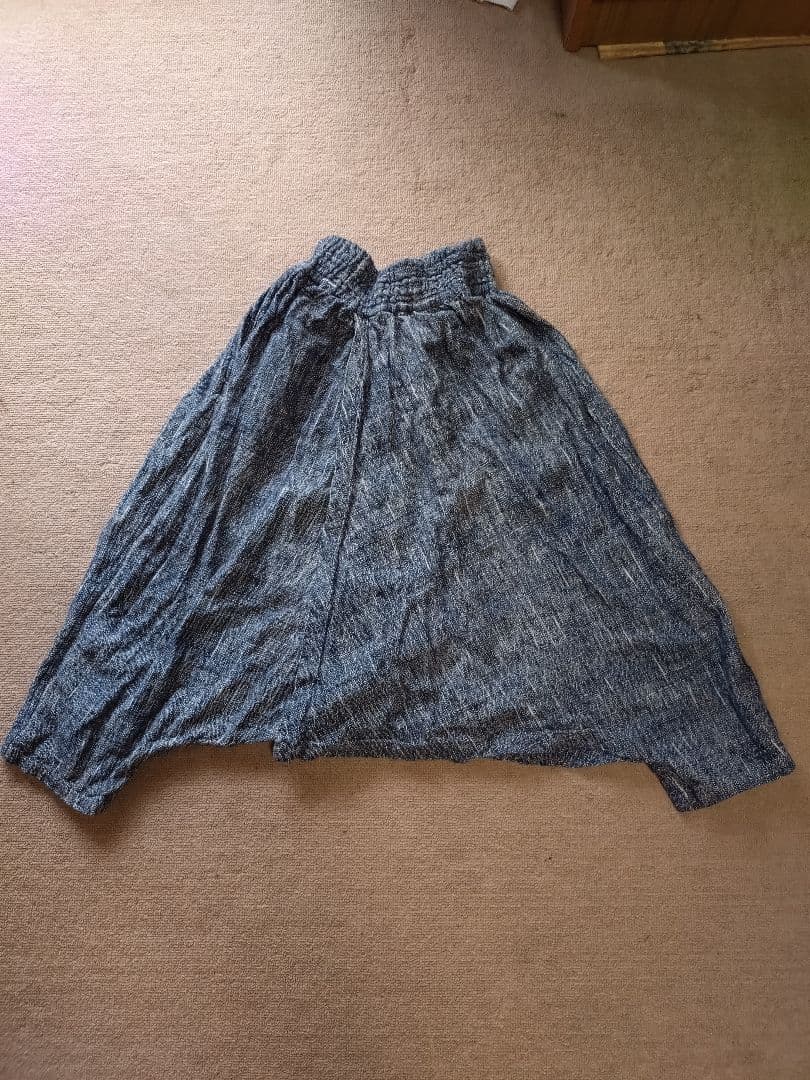 うさとの服 usato モモンガ スカート＆パンツ 藍染