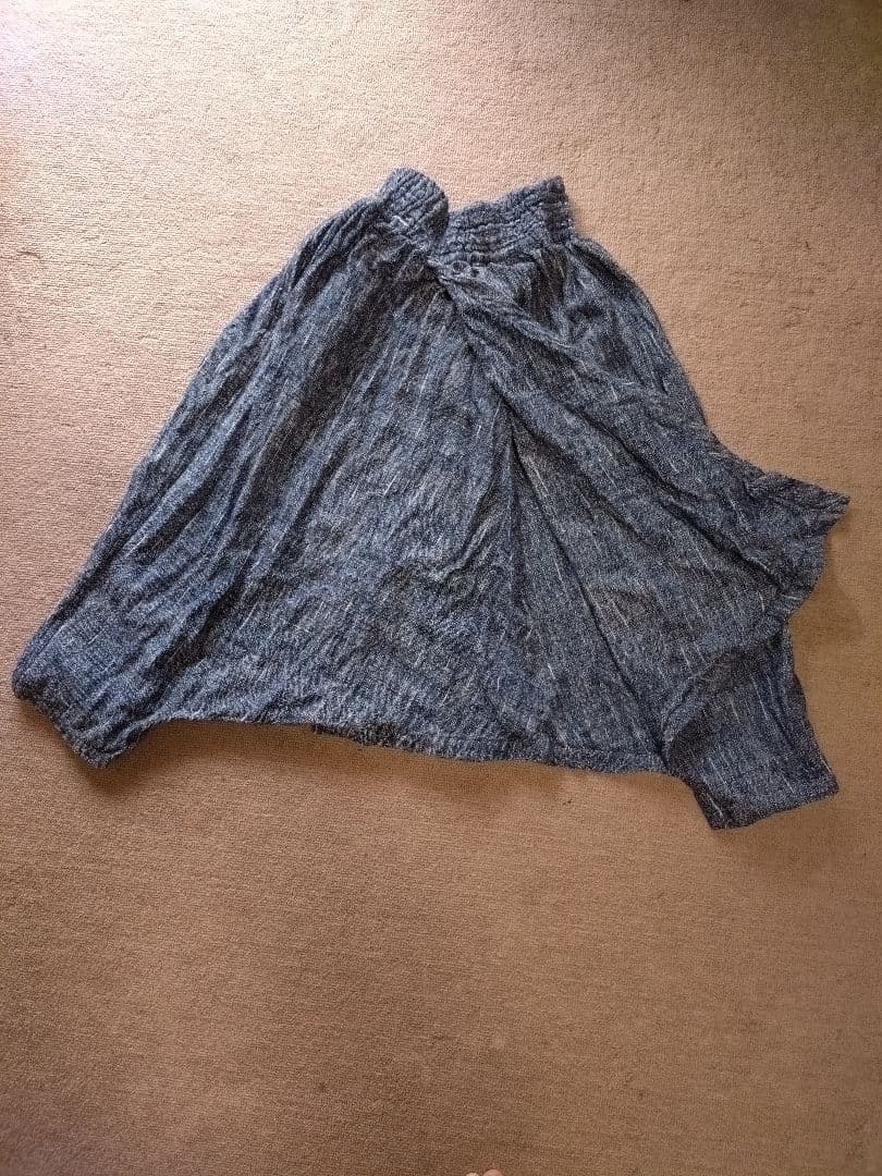 うさとの服 usato モモンガ スカート＆パンツ 藍染