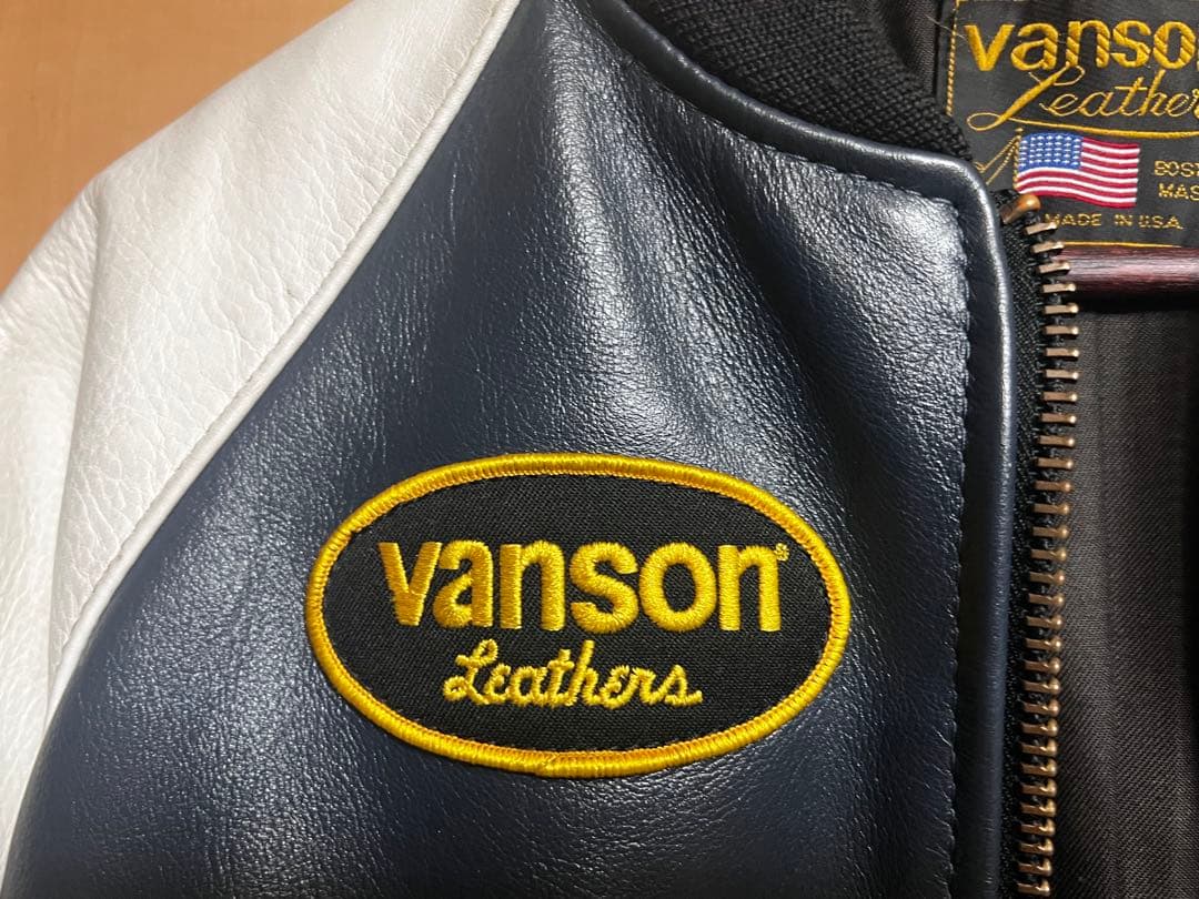 vanson バンソン　レザージャケット　スタジャン　 サイズ40