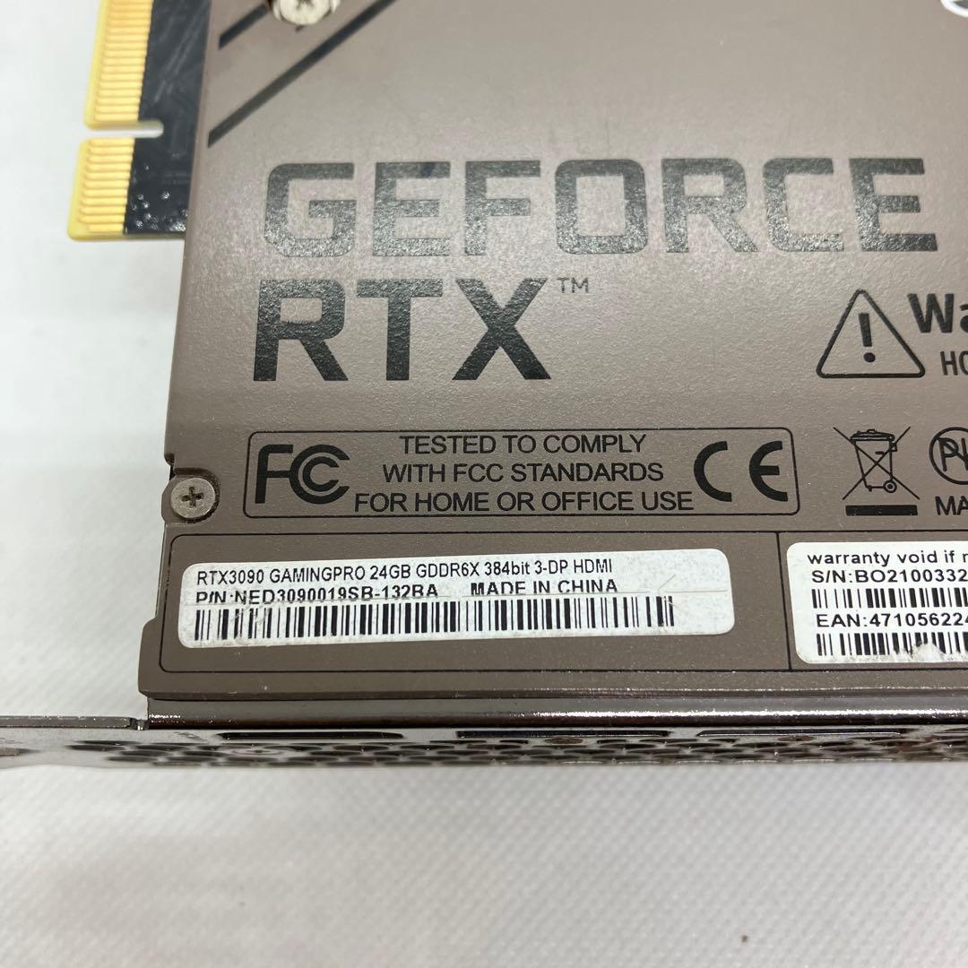 グラフィックボード・グラボ・ビデオカード Palit RTX3090 GamingPro 24GB GDDR6X A100