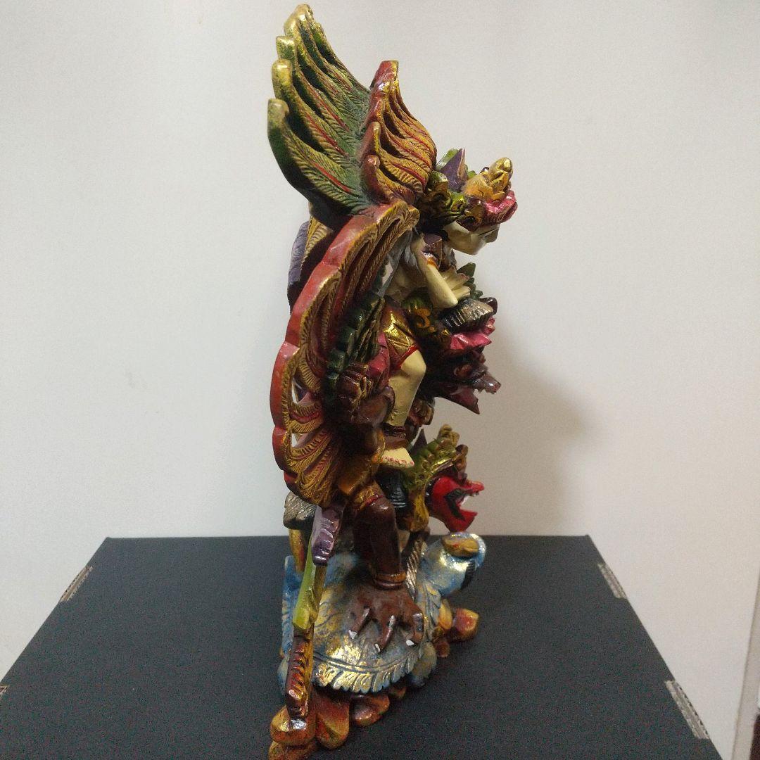 インドネシア バリ島 ヴィシュヌ神 ガルーダ像 木彫 木製 木工 伝統工芸