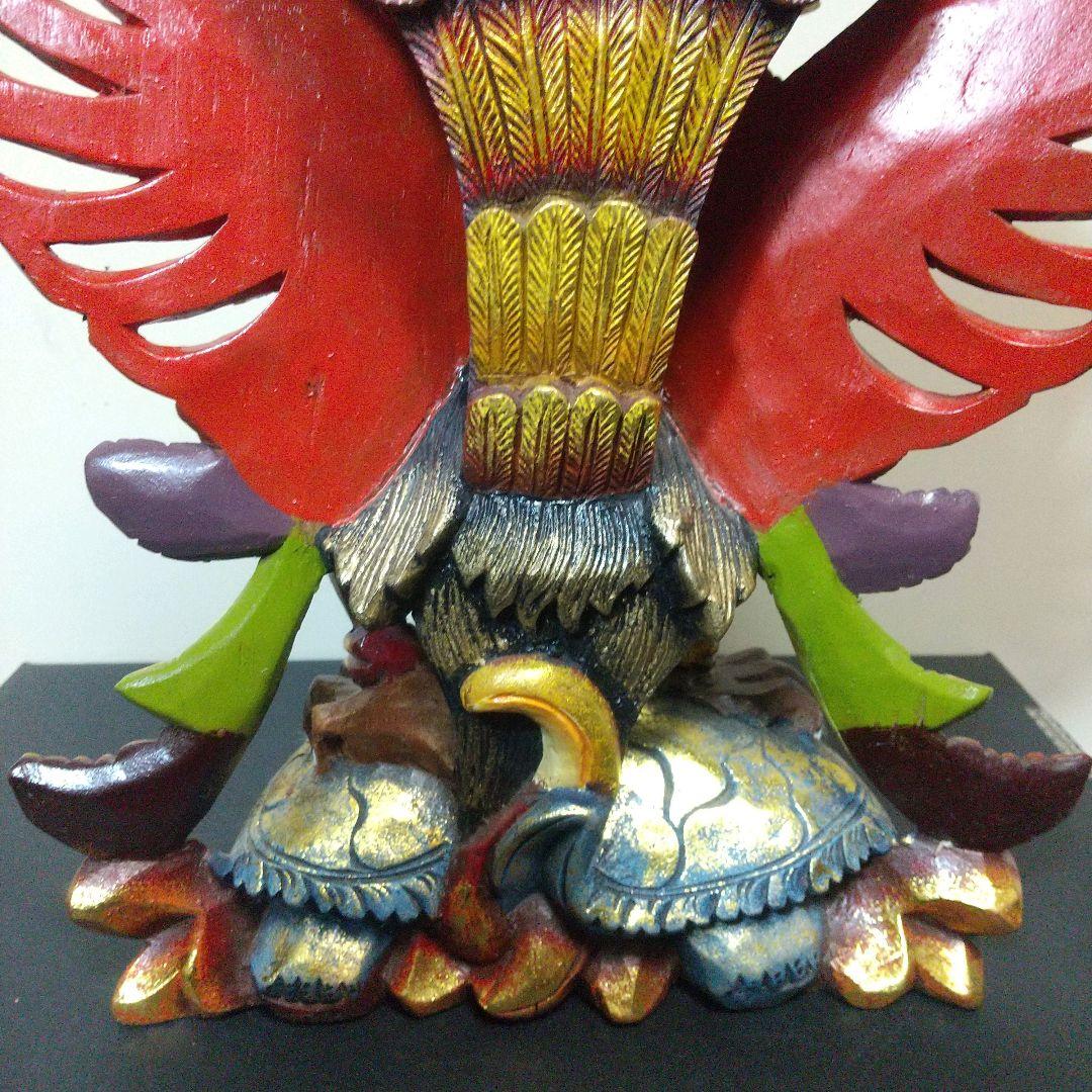 インドネシア バリ島 ヴィシュヌ神 ガルーダ像 木彫 木製 木工 伝統工芸