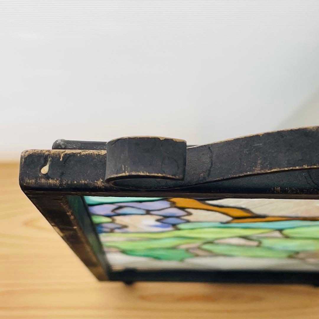 ✮美品✮ ステンドグラス　ボタニカル　壁掛け　オブジェ